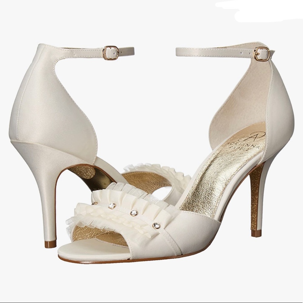 New Adrianna Papell Ivory Alcott Bridal Heels